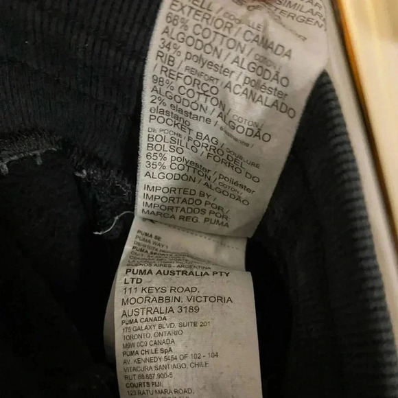 Puma black sweatpants | size large - Picture 3 of 3